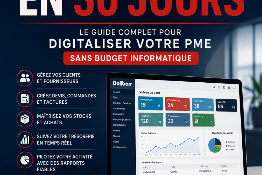 Dolibarr en 30 Jours – Le Guide Complet pour Digitaliser Votre PME Sans Budget Informatique