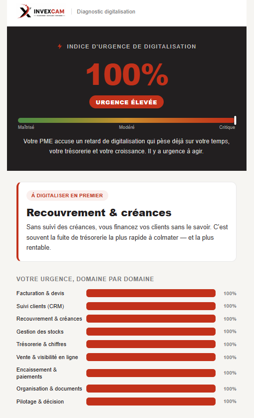 Résultat Diagnostic Digitalisation