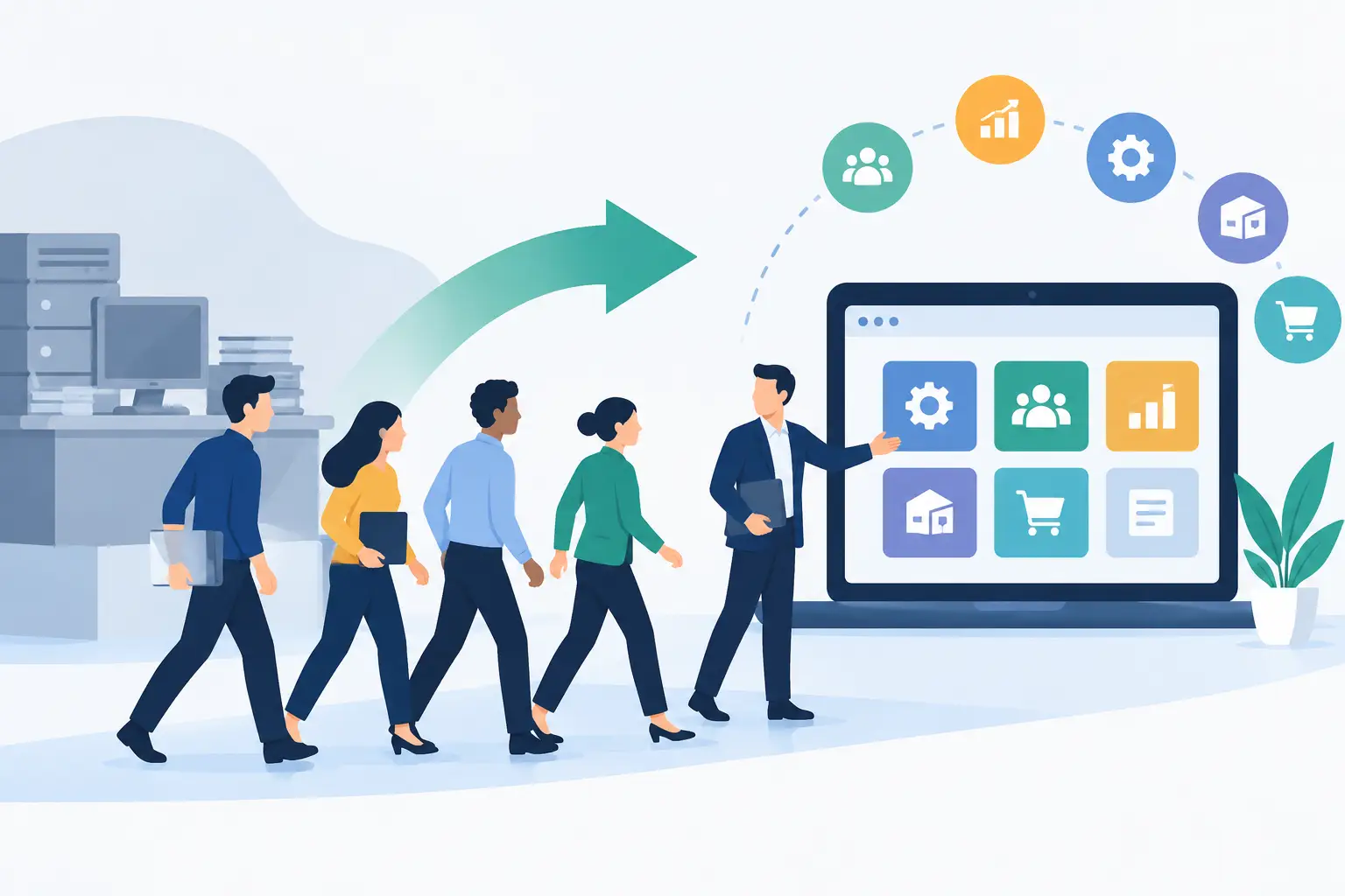 Conduite du changement d’un projet ERP PME